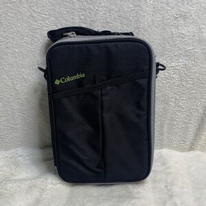 Columbia Black Toiletry/Organizer Bag with Lime Logo